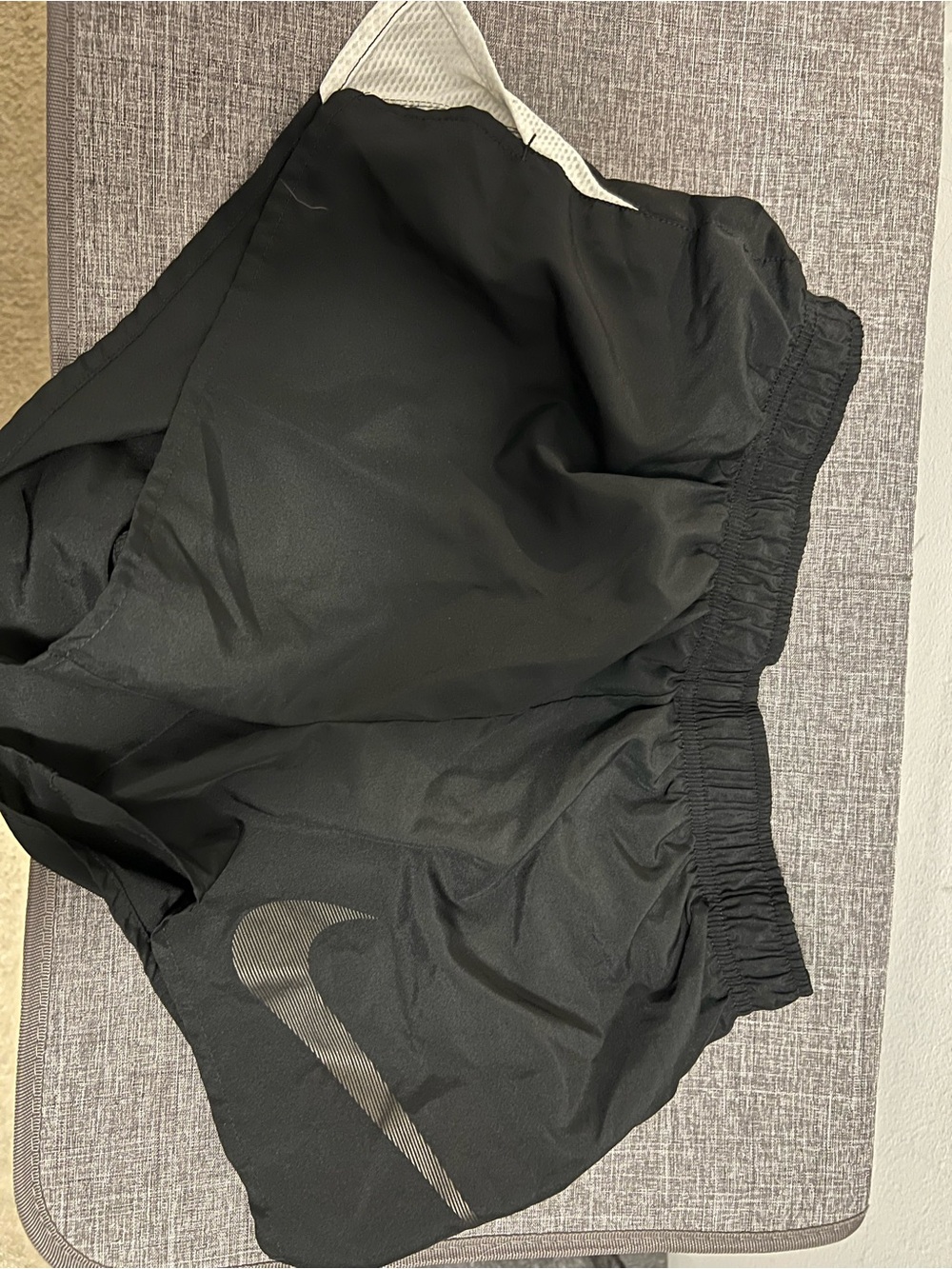 Nike Black Women’s Athletic Running Shorts with Reflective Swoosh